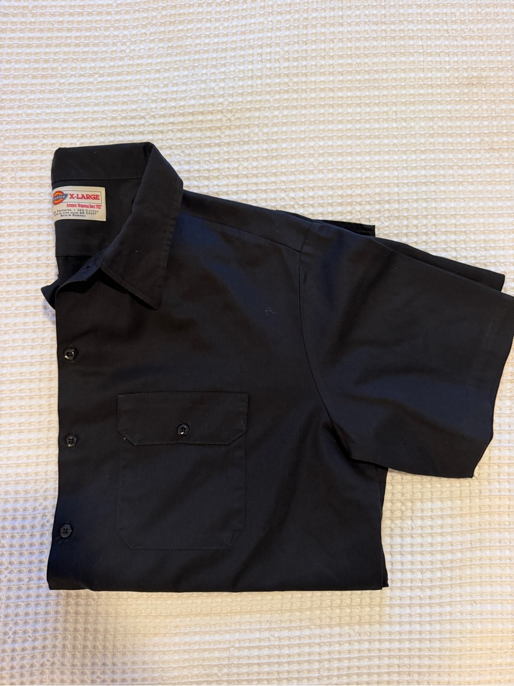 Dickies Black Short Sleeve Button-Up Shirt